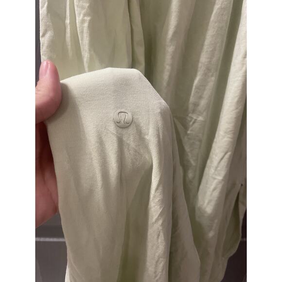 Lululemon Pima Cotton Open Back Midi Dress Size 8 Green - Picture 6 of 7